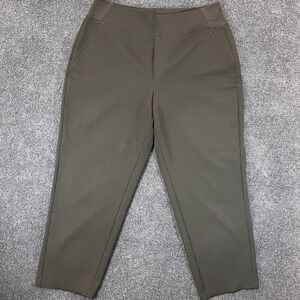 Athleta Pants Womens 12P Ankle Stretch Pull On Slim Fit Cropped Pocket Office